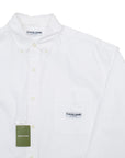 【CAHLUMN / MAGAZINE POCKET OXFORD SHIRT (WHITE) / SIZE L】