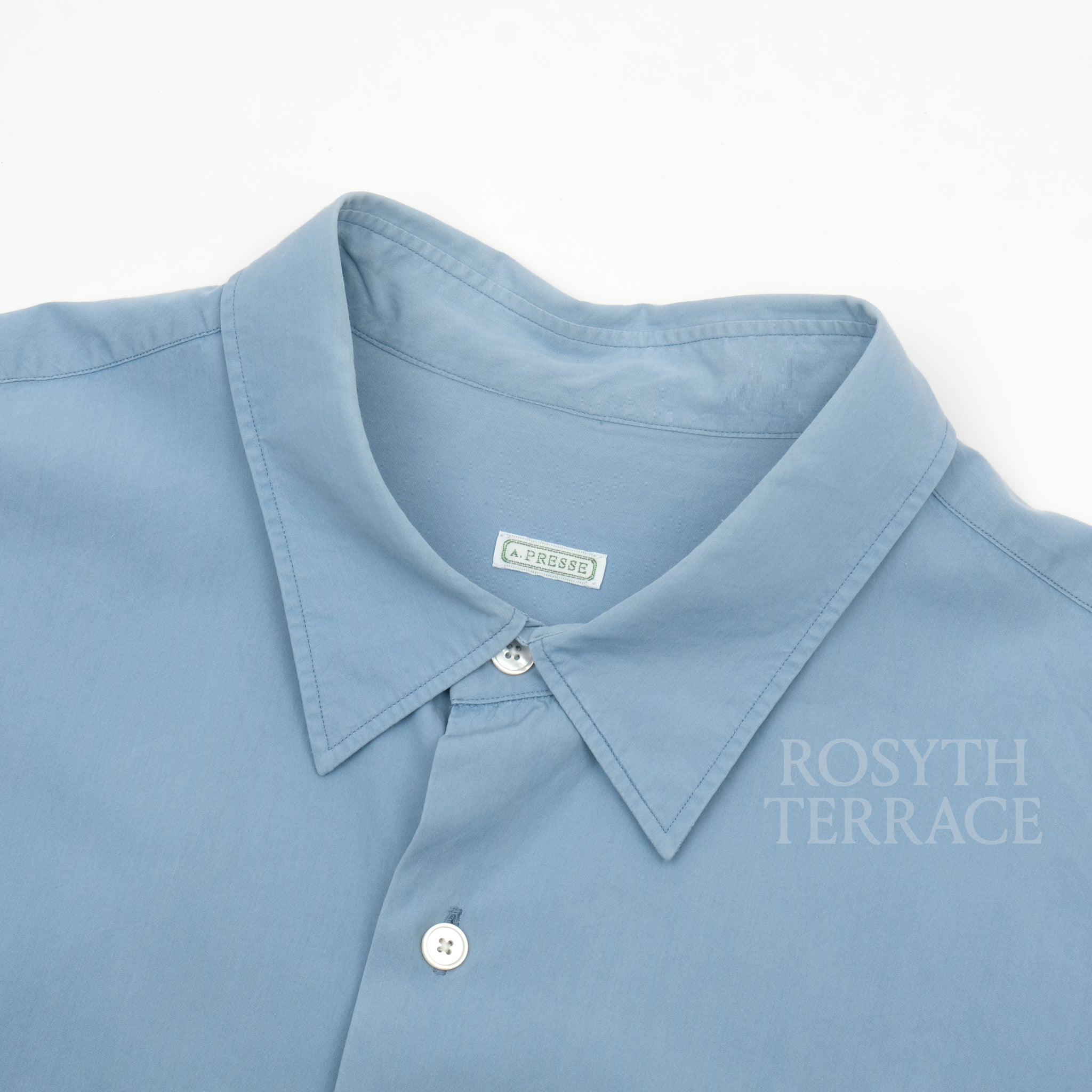 A.PRESSE / REGULAR COLLAR SHIRT (SAX) / SIZE 3】 – ROSYTH TERRACE
