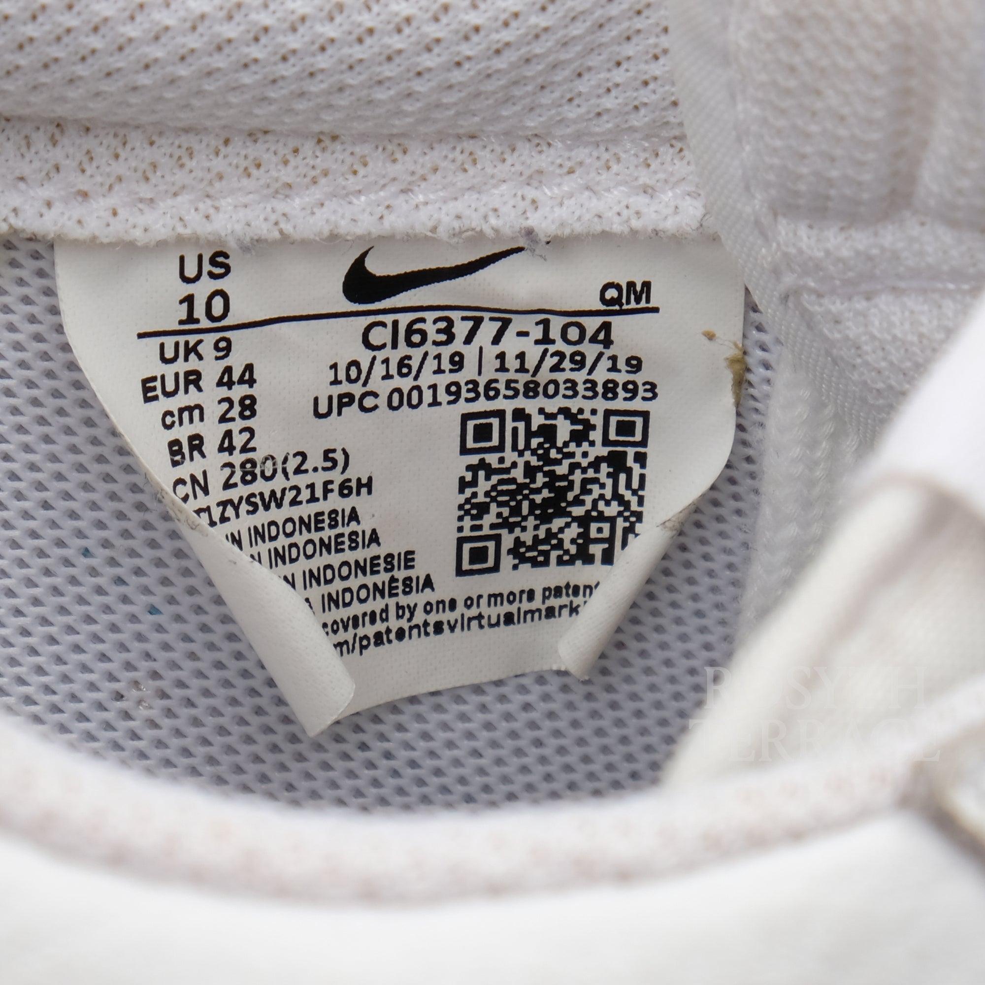 【NIKE / BLAZER LOW LEATHER / US10】