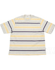 【everyone / MULTI BORDER SS TEE (ASH/YELLOW/NAVY) / SIZE L】