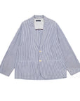 【NAUTICA JAPAN / SEERSUCKER STRIPED 2B JACKET & TROUSERS / SIZE M】