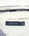 【NAUTICA JAPAN / SEERSUCKER STRIPED 2B JACKET & TROUSERS / SIZE M】