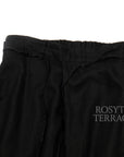 【CAHLUMN / LINEN FISHERMAN PANTS (BLACK) / SIZE M】