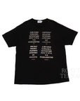 【BUNNEY / ENGRAVING PLATE SS TEE (BLACK) / SIZE XL】