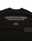 【BUNNEY / ENGRAVING PLATE SS TEE (BLACK) / SIZE XL】