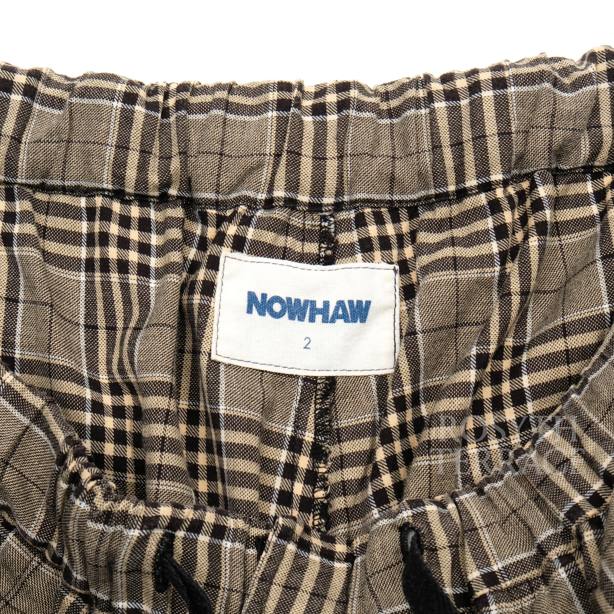 【NOWHAW x スタイリスト私物 / PAJAMA PANTS (BEIGE CHECK) / SIZE 2】
