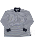 【DAIWA PIER39 / TECH POLO LS (BLUE STRIPE) / SIZE L】