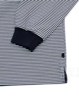 【DAIWA PIER39 / TECH POLO LS (BLUE STRIPE) / SIZE L】