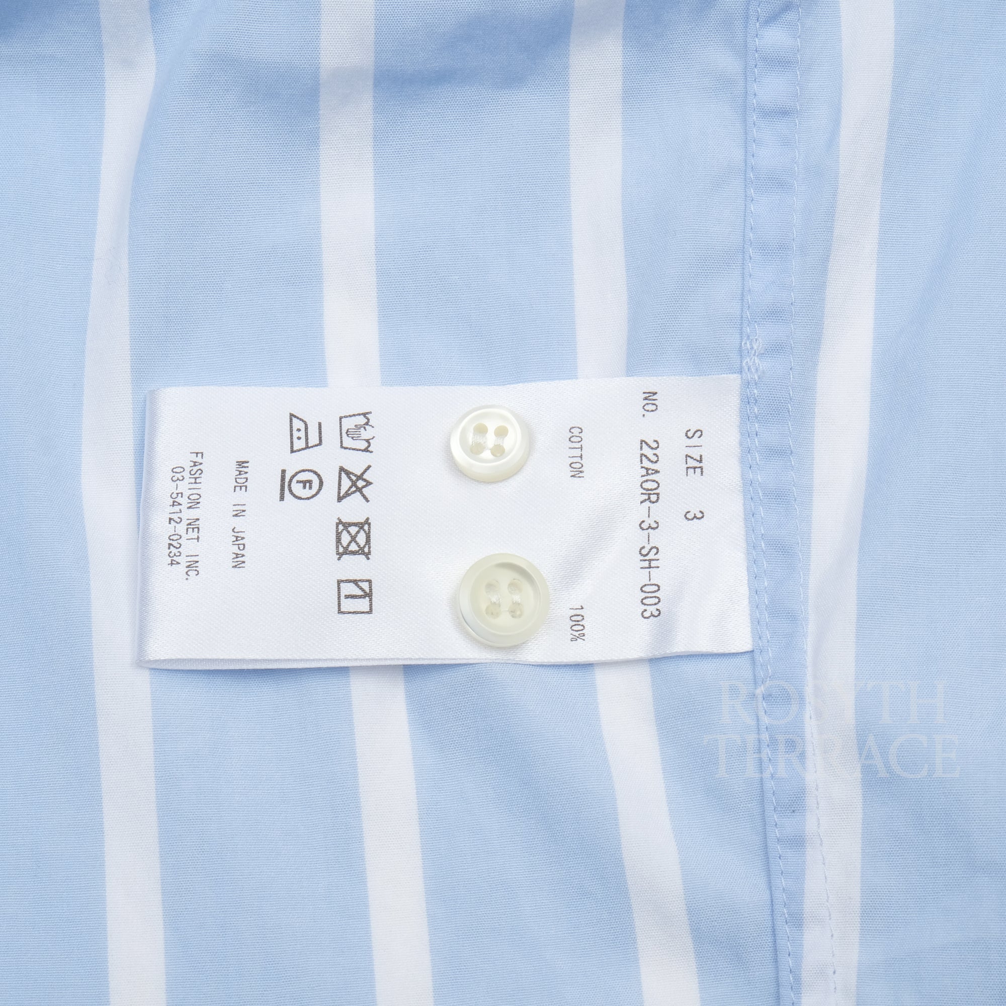【ADULT ORIENTED ROBES / STRIPE SHIRT LS / SIZE 4】