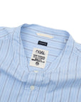 【nanamica / BAND COLLAR DOBBY STRIPE SHIRT LS / SIZE L】