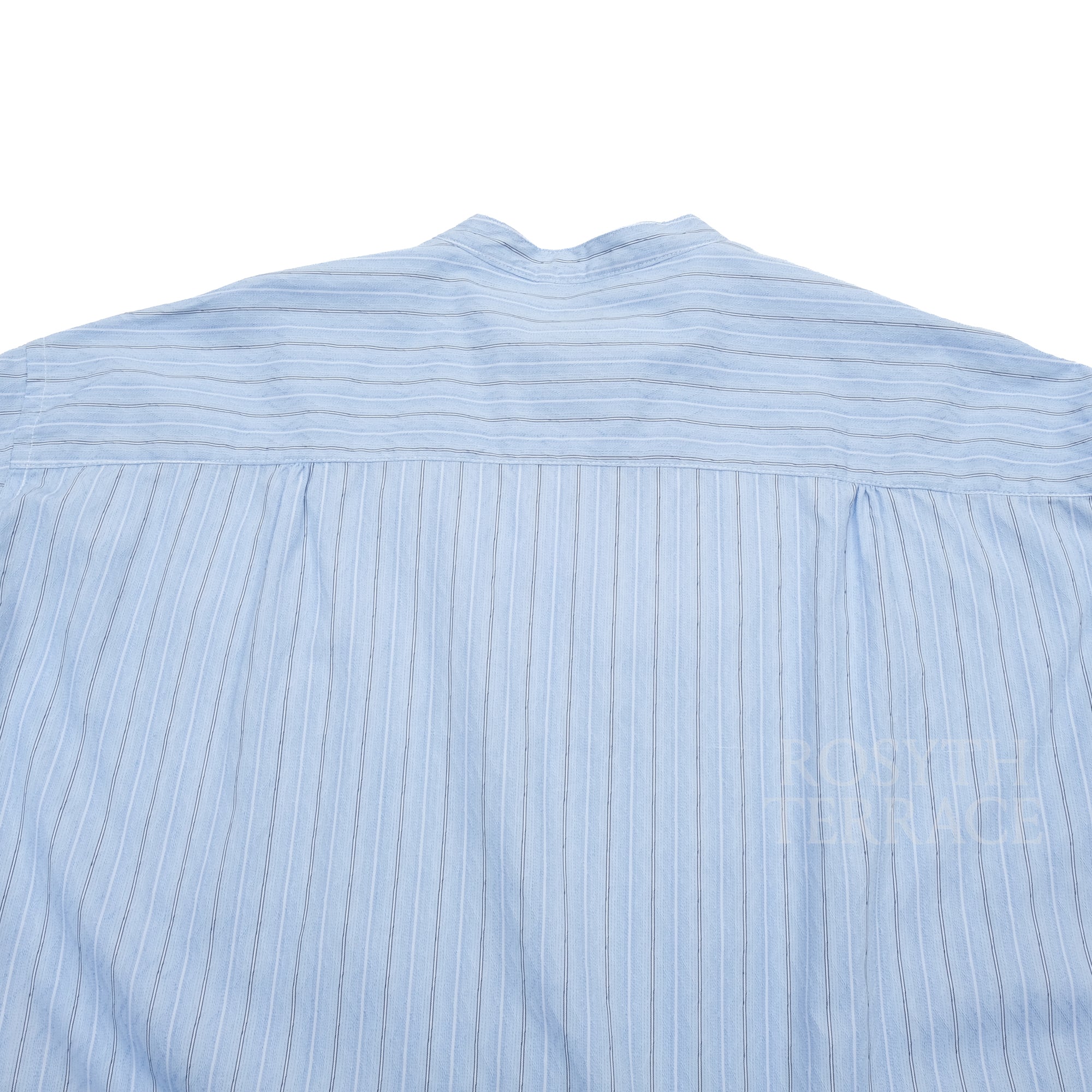 【nanamica / BAND COLLAR DOBBY STRIPE SHIRT LS / SIZE L】