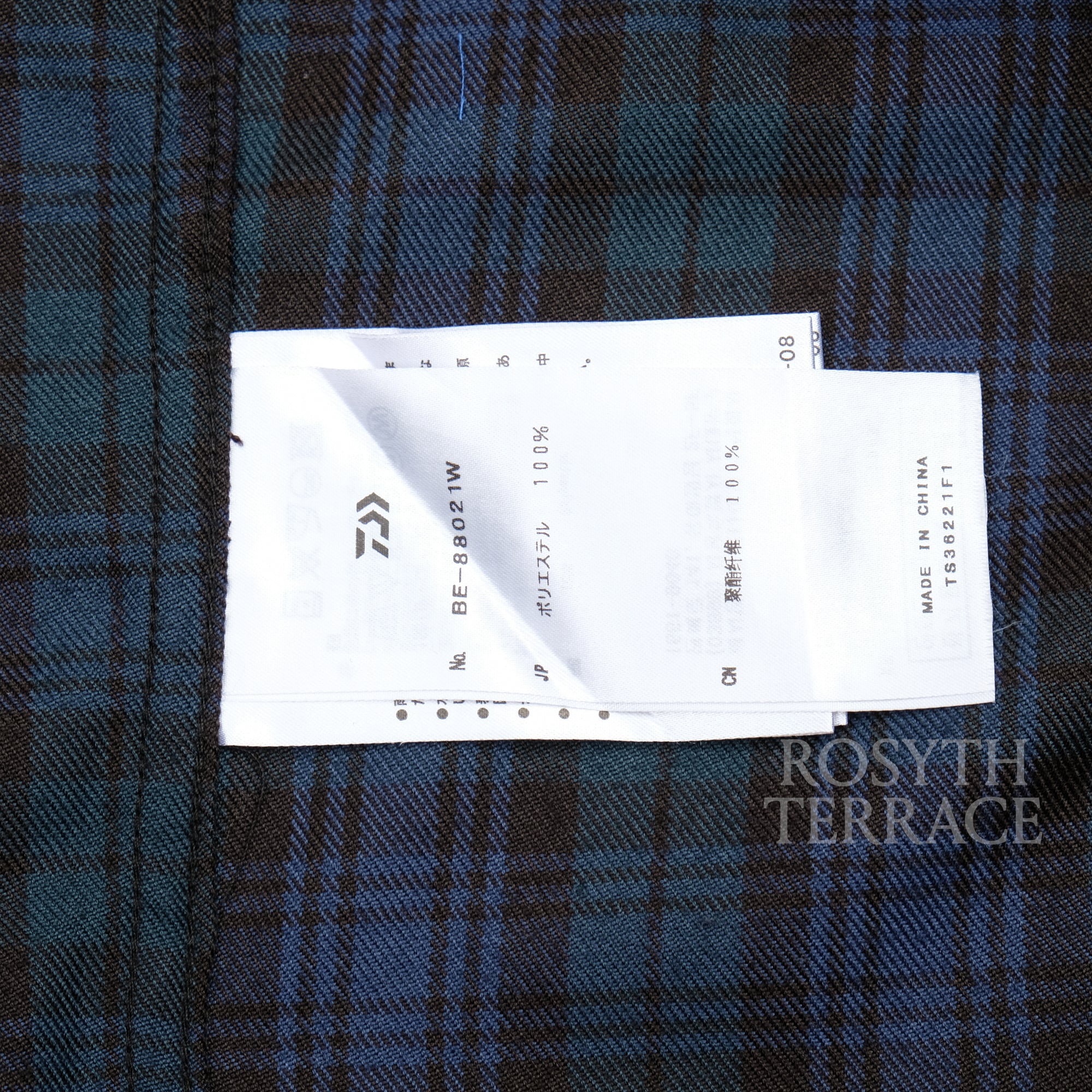【DAIWA PIER39 / TECH FLANNEL WORKER SHIRT (BLACK WATCH) / SIZE M】