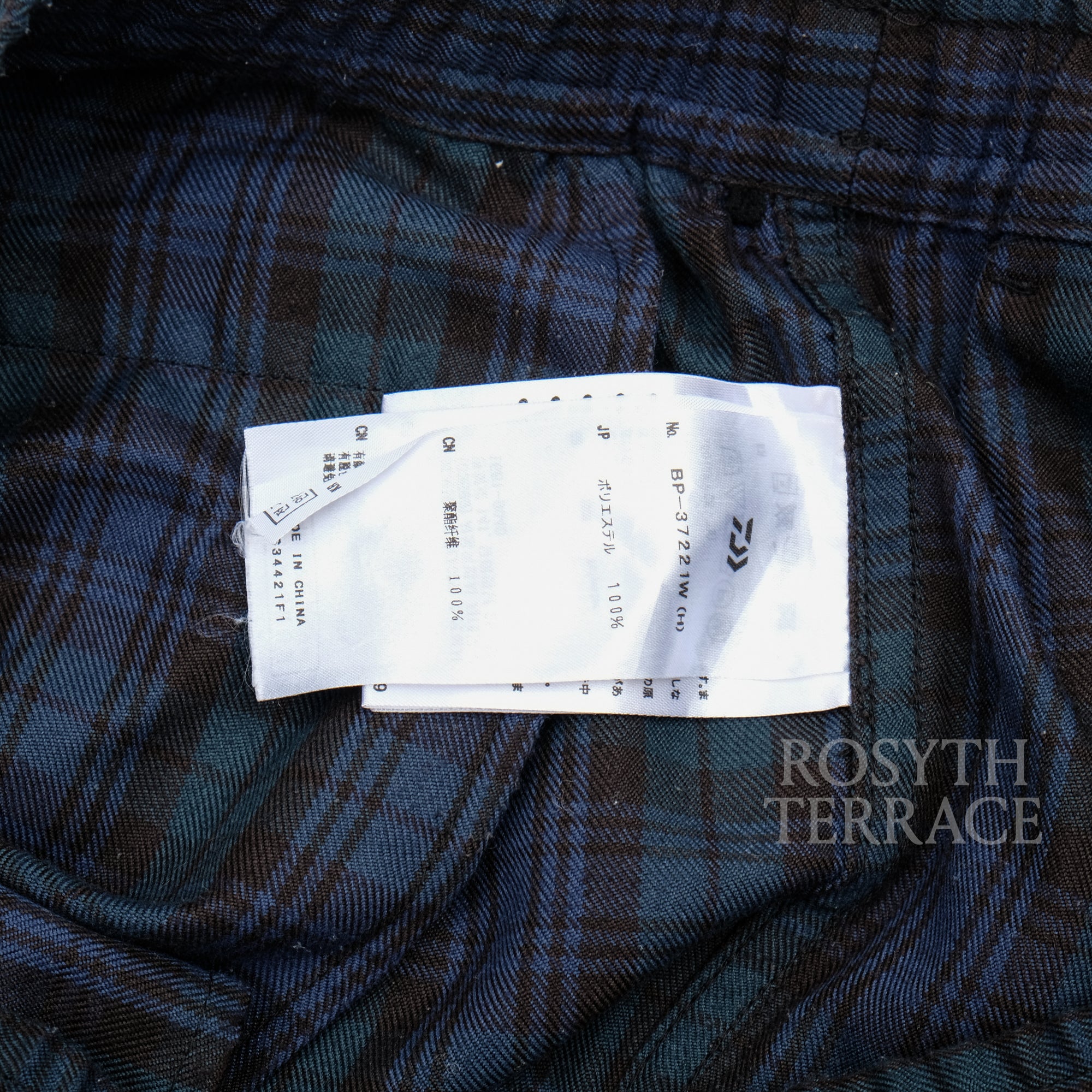 【DAIWA PIER39 / TECH FLANNEL EASY TROUSERS (BLACK WATCH) / SIZE M】