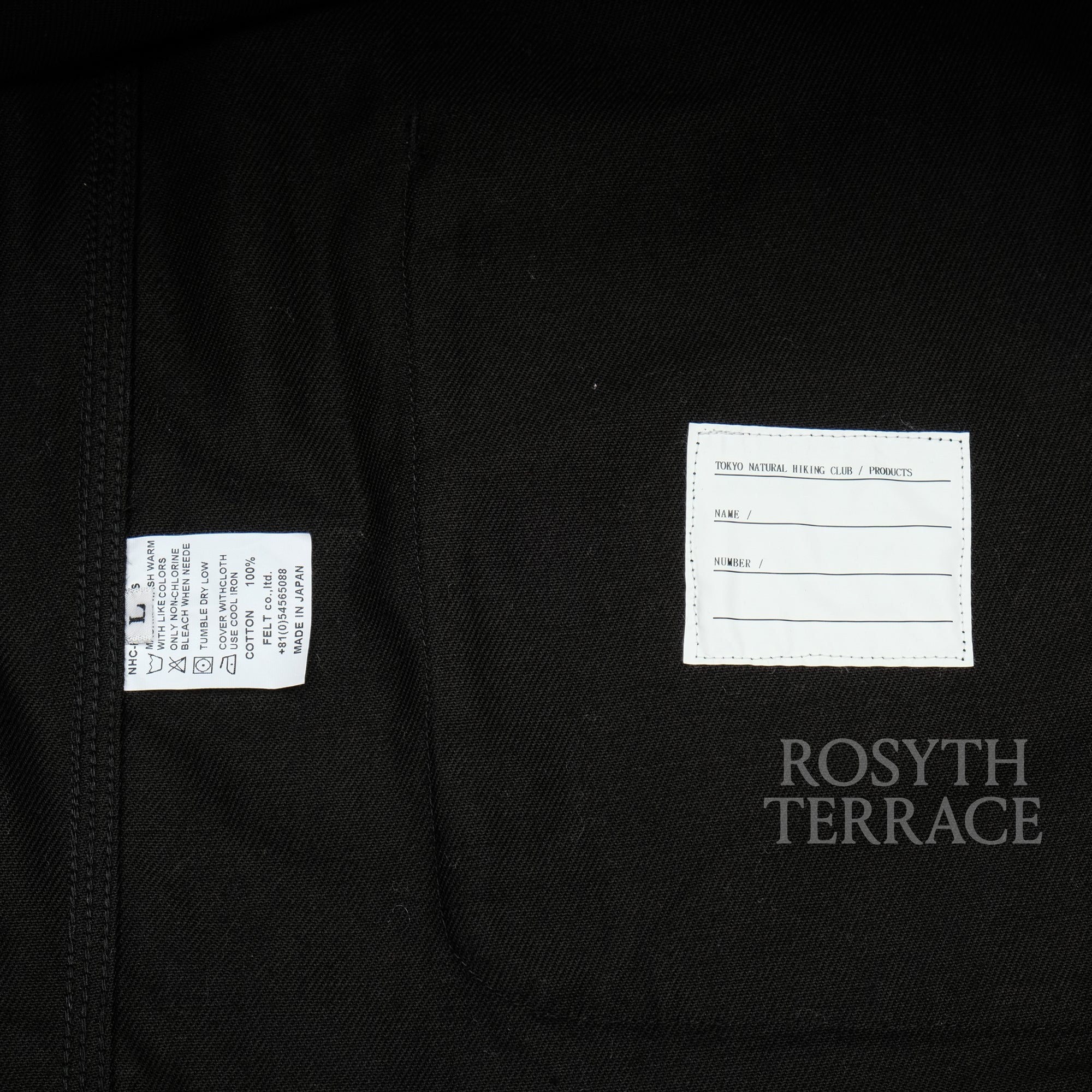 【NATURAL HIKING CLUB / NHC CONDUCTOR JACKET (BLACK) / SIZE L】