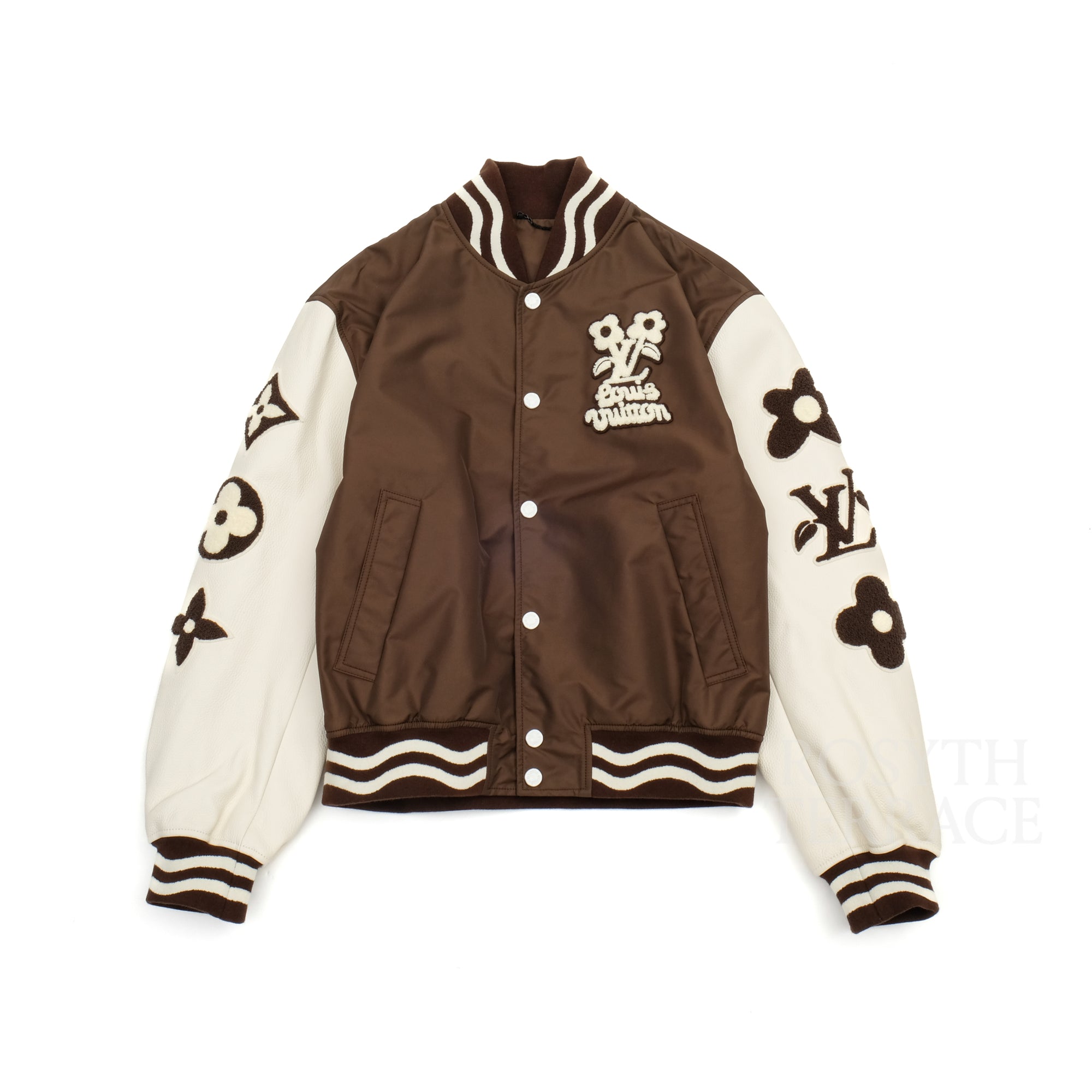 【LOUIS VUITTON by Tyler, the Creator / EMBROIDERED VARSITY JACKET / SIZE 52】