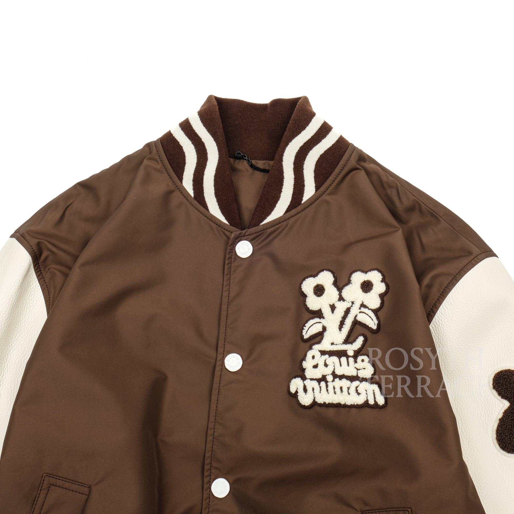 【LOUIS VUITTON by Tyler, the Creator / EMBROIDERED VARSITY JACKET / SIZE 52】