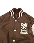 【LOUIS VUITTON by Tyler, the Creator / EMBROIDERED VARSITY JACKET / SIZE 52】
