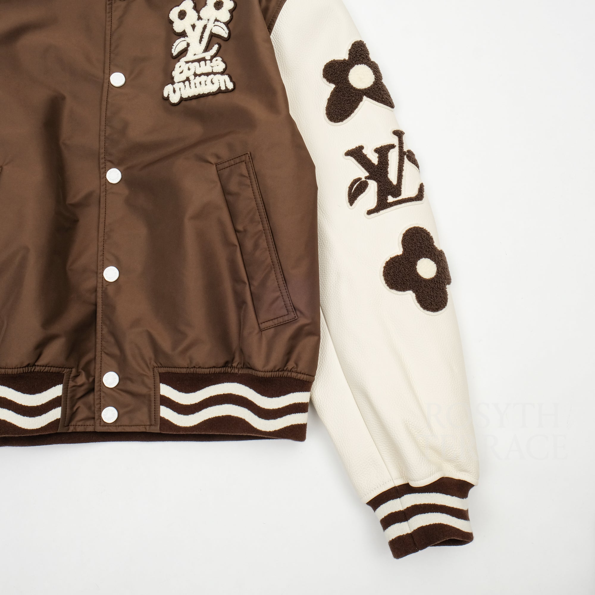 【LOUIS VUITTON by Tyler, the Creator / EMBROIDERED VARSITY JACKET / SIZE 52】