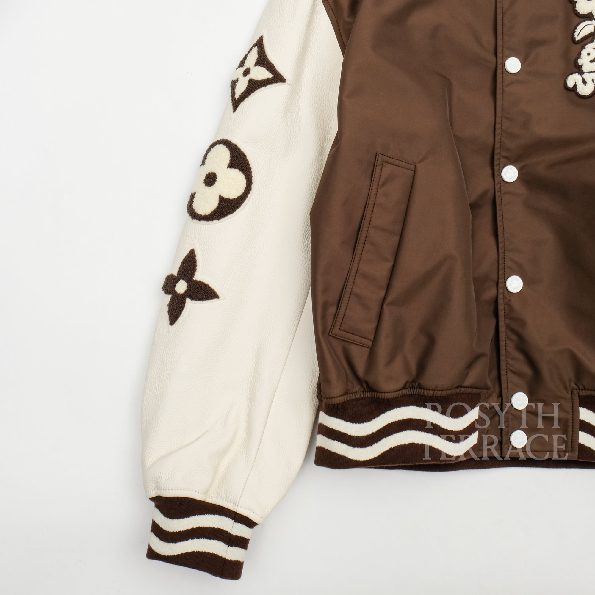 【LOUIS VUITTON by Tyler, the Creator / EMBROIDERED VARSITY JACKET / SIZE 52】