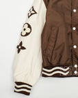 【LOUIS VUITTON by Tyler, the Creator / EMBROIDERED VARSITY JACKET / SIZE 52】
