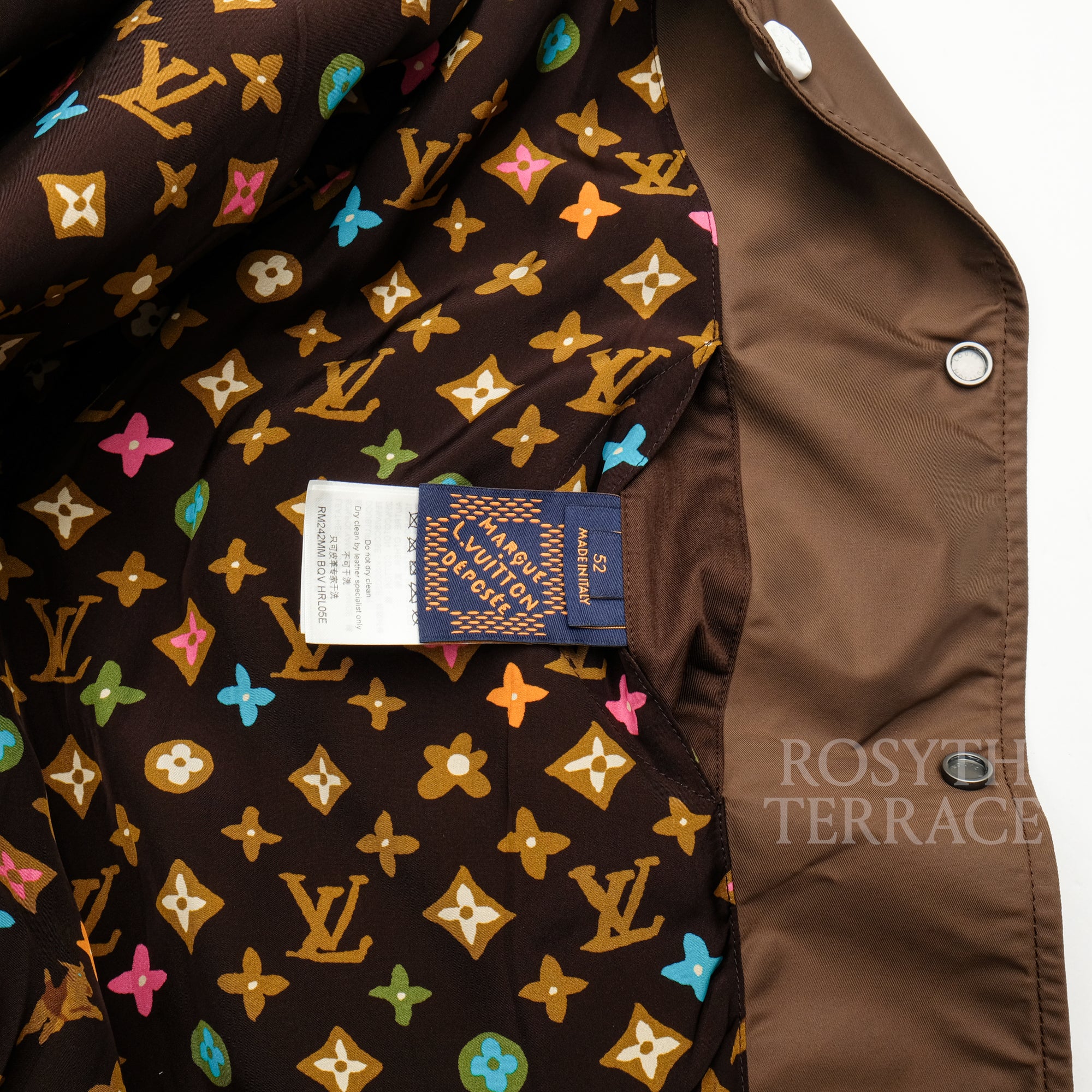 【LOUIS VUITTON by Tyler, the Creator / EMBROIDERED VARSITY JACKET / SIZE 52】