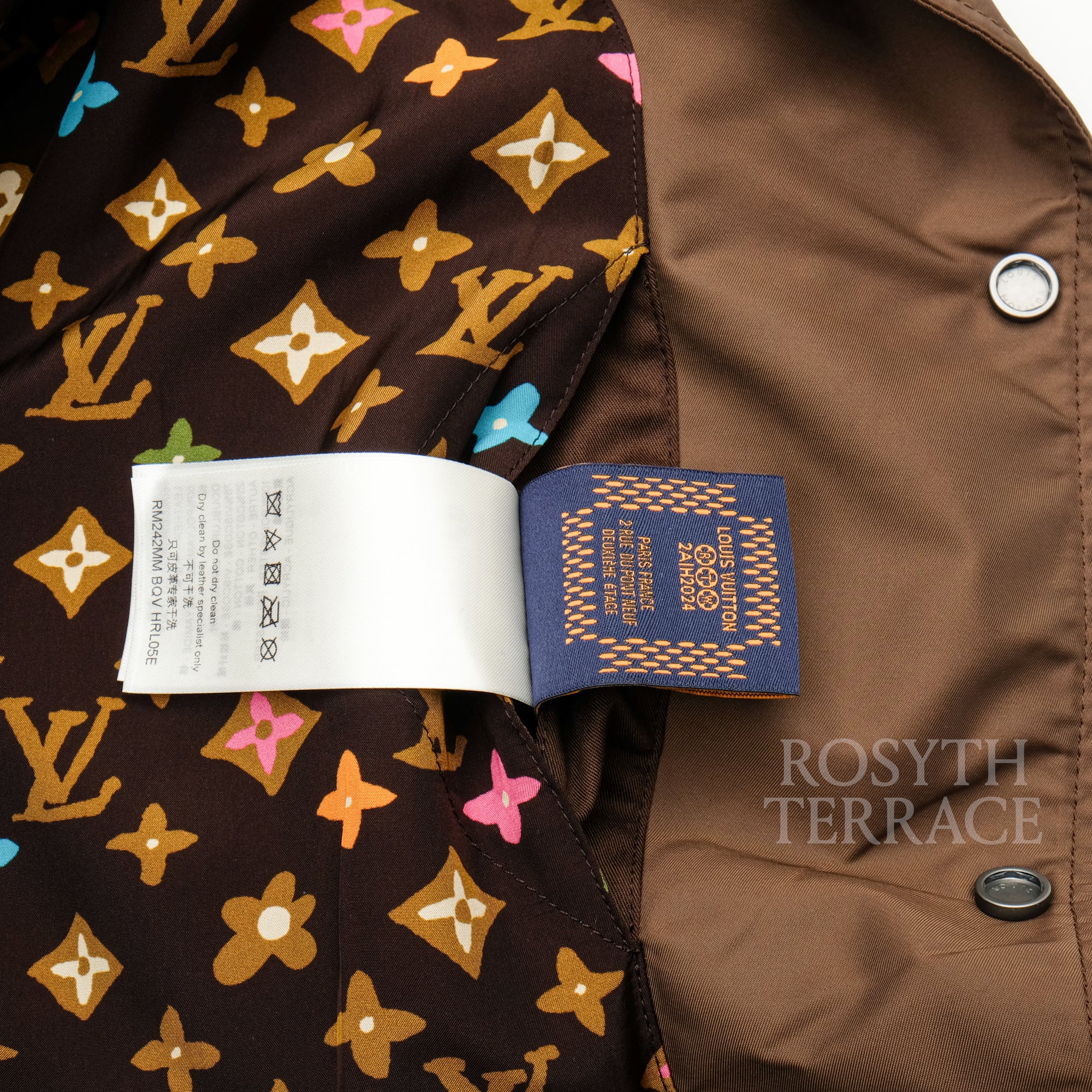 【LOUIS VUITTON by Tyler, the Creator / EMBROIDERED VARSITY JACKET / SIZE 52】