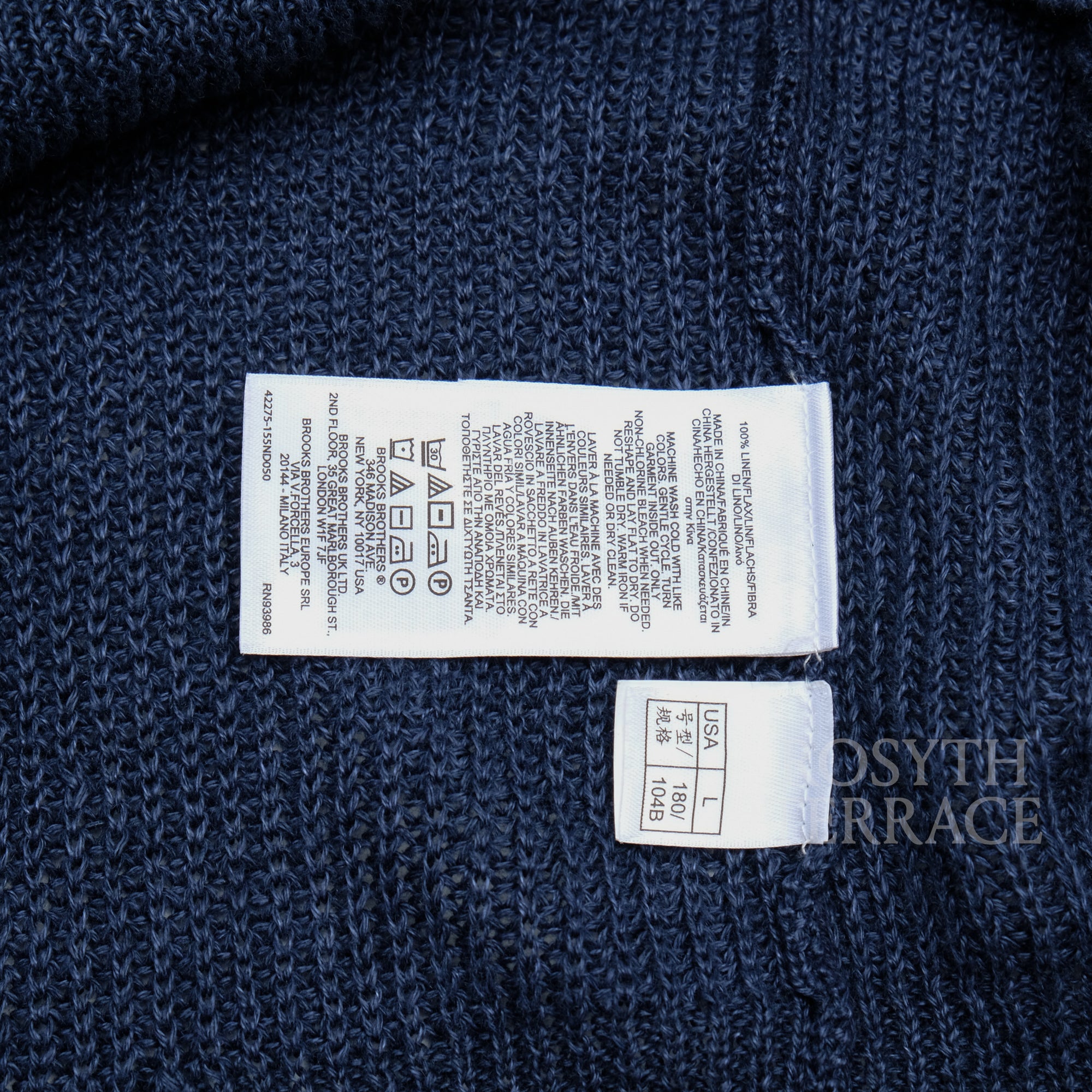 【Brooks Brothers / V-NECK KNIT CARDIGAN (ITALIAN YARN) / SIZE L】