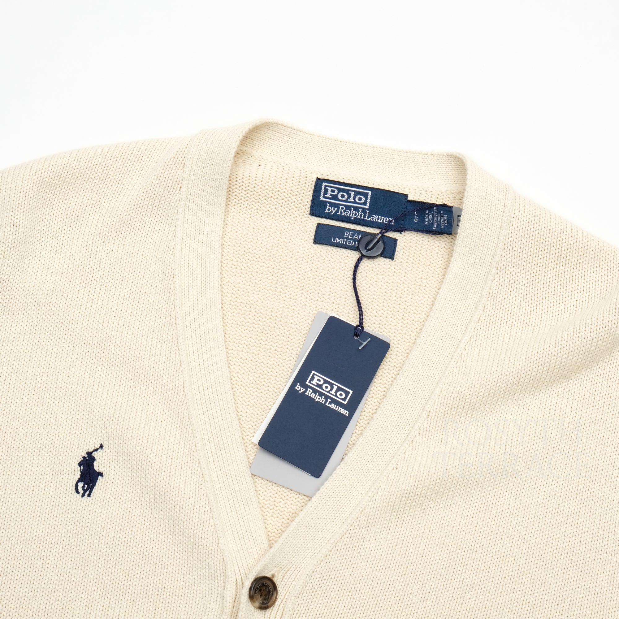 【POLO by Ralph Lauren for BEAMS / V-NECK CARDIGAN / SIZE L】