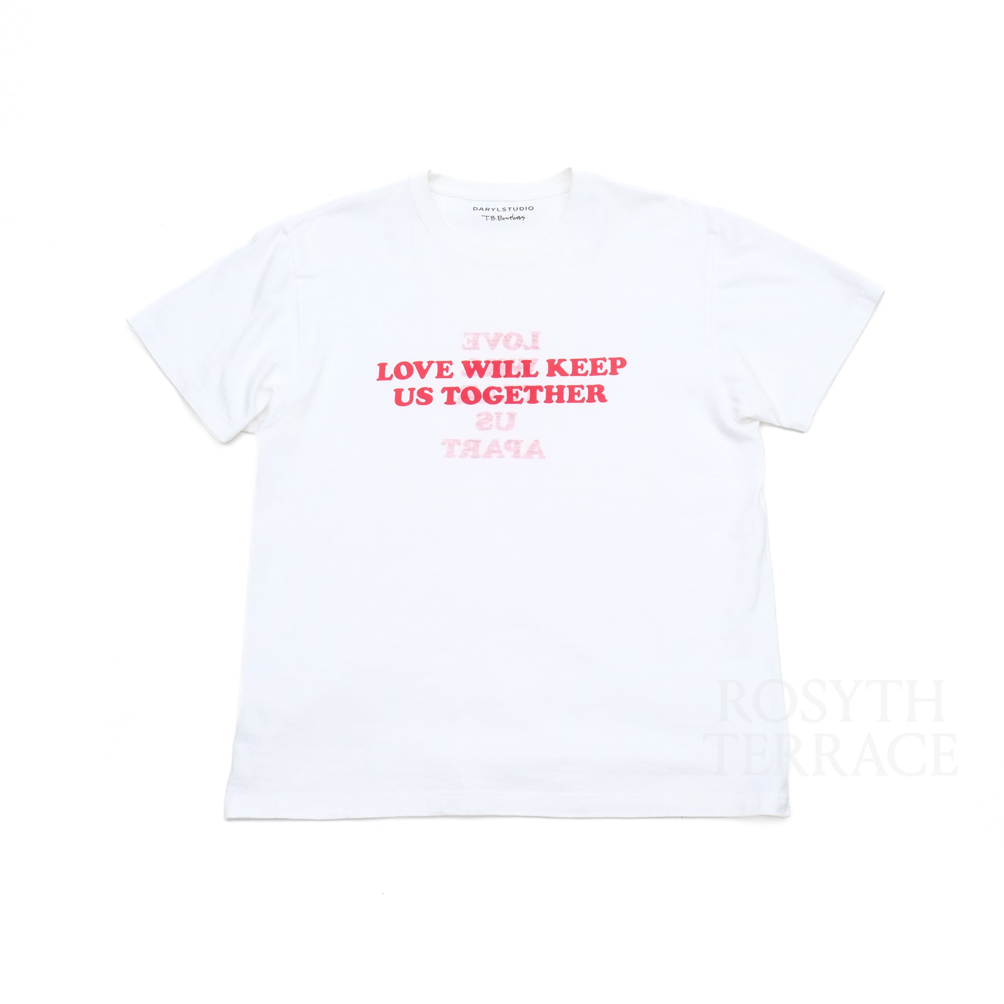 【ASTERISK x DARYL STUDIO + T.B.BROTHERS / LOVE TEE (WHITE) / SIZE L】