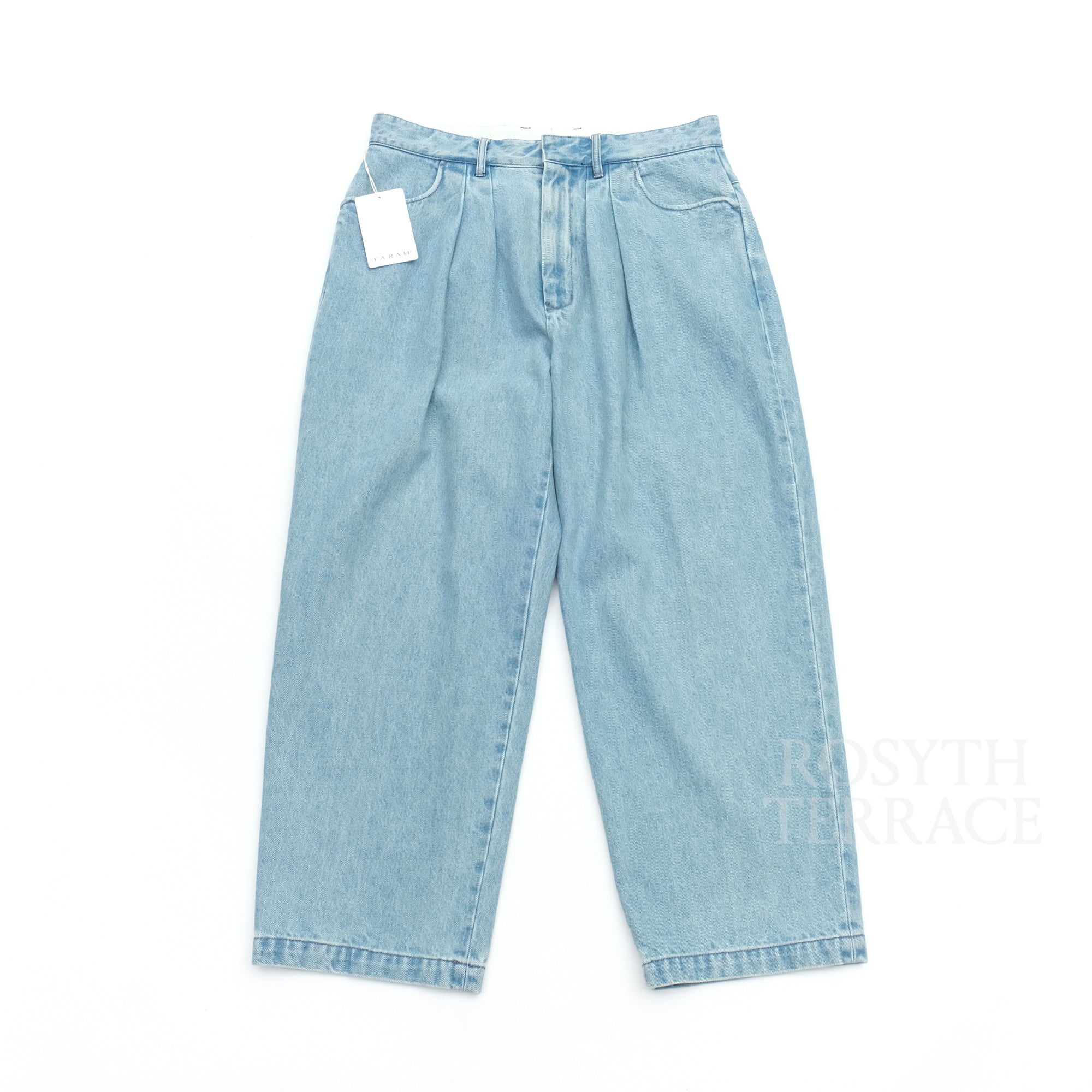 【FARAH JAPAN / TWO-TUCK WIDE TAPERED PANTS (BLEACHED) / SIZE 32】