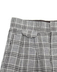 【ADULT ORIENTED ROBES / SILHOUETTE TARTANS LINEN CHECK PANTS / SIZE 4】