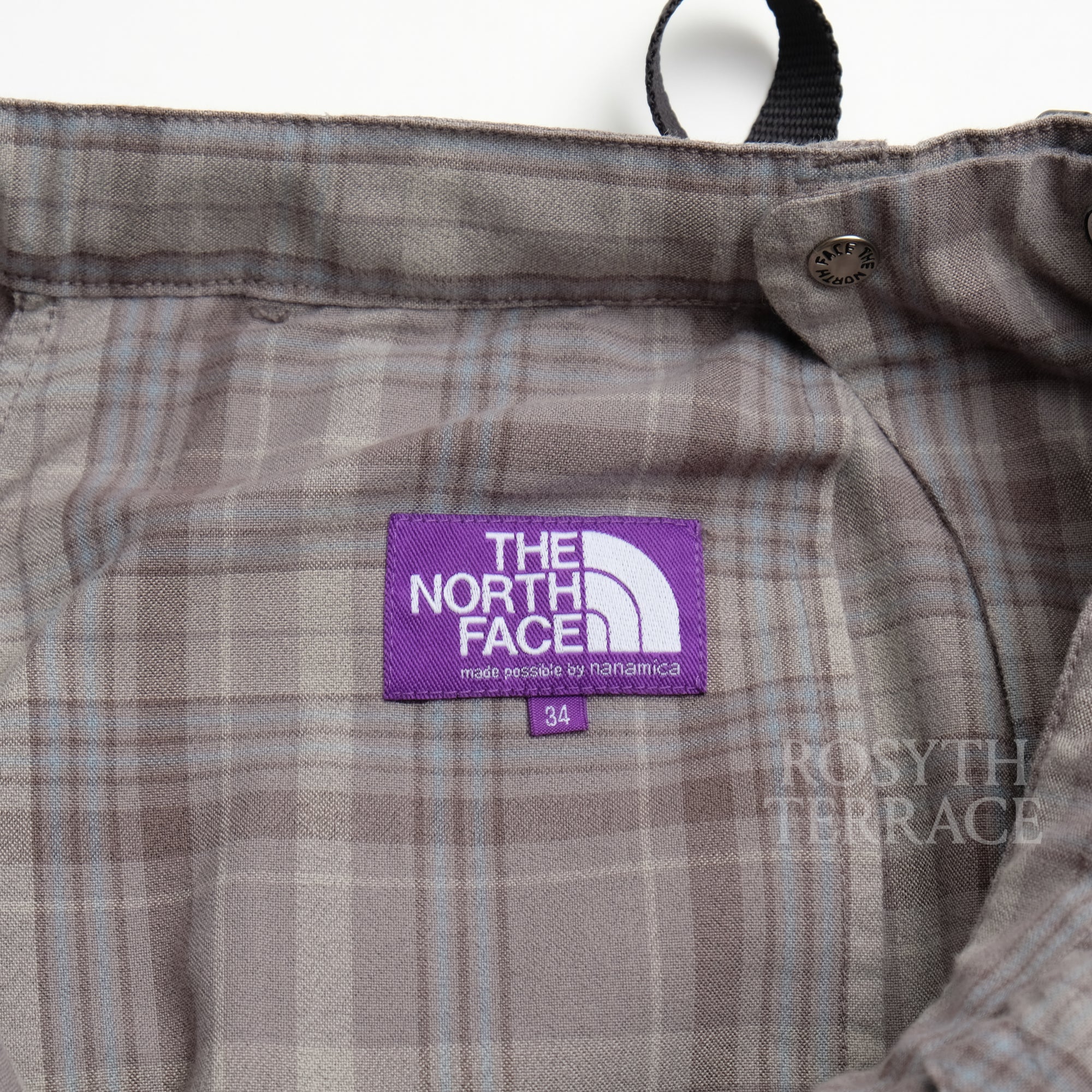 【THE NORTH FACE PURPLE LABEL / MADRAS FIELD SHORTS / SIZE 34】