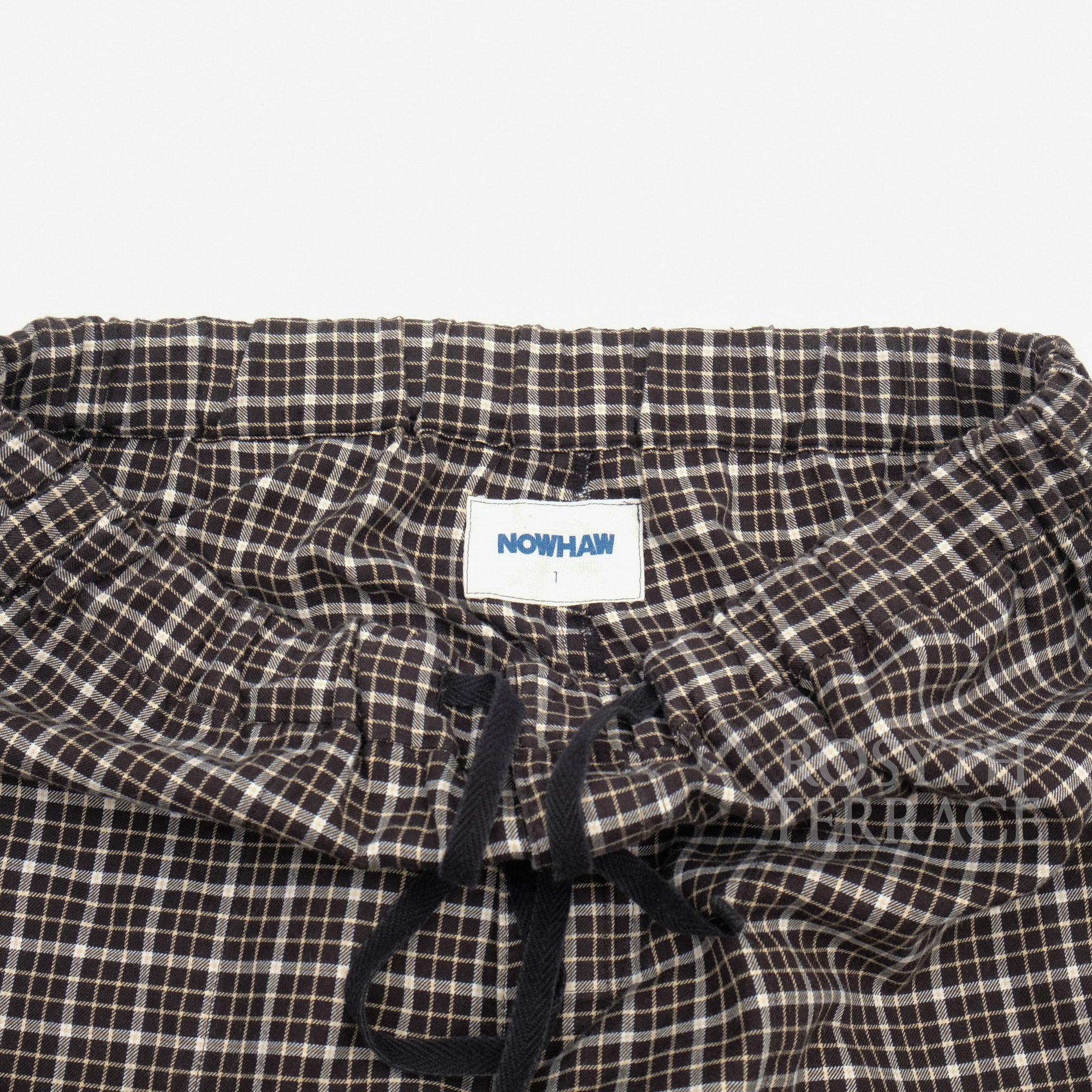 【NOWHAW / CHECK PANTS / SIZE 1】
