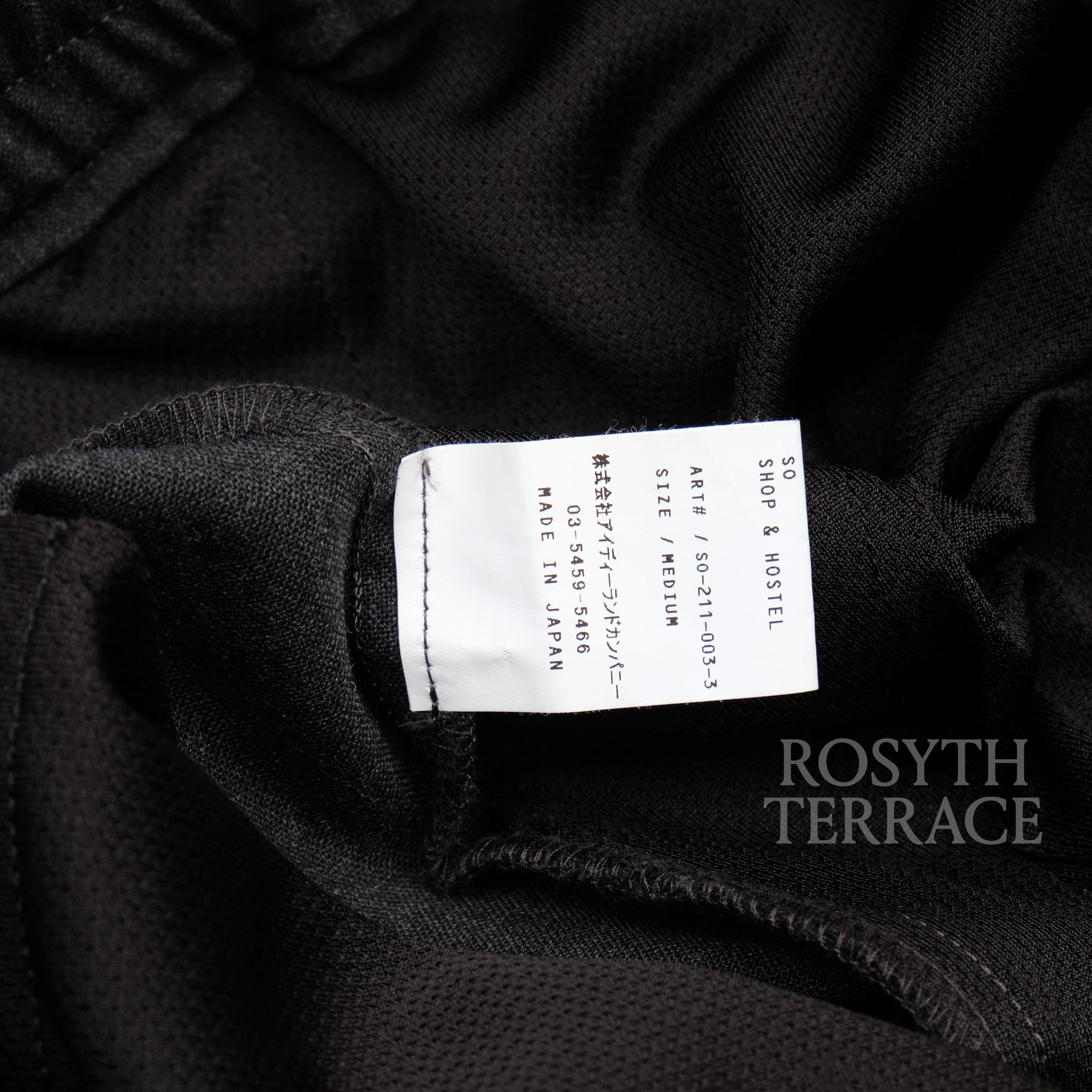 【SO SHOP & HOSTEL / CORDURA WOOL TRACK PANTS (CHARCOAL) / SIZE M】