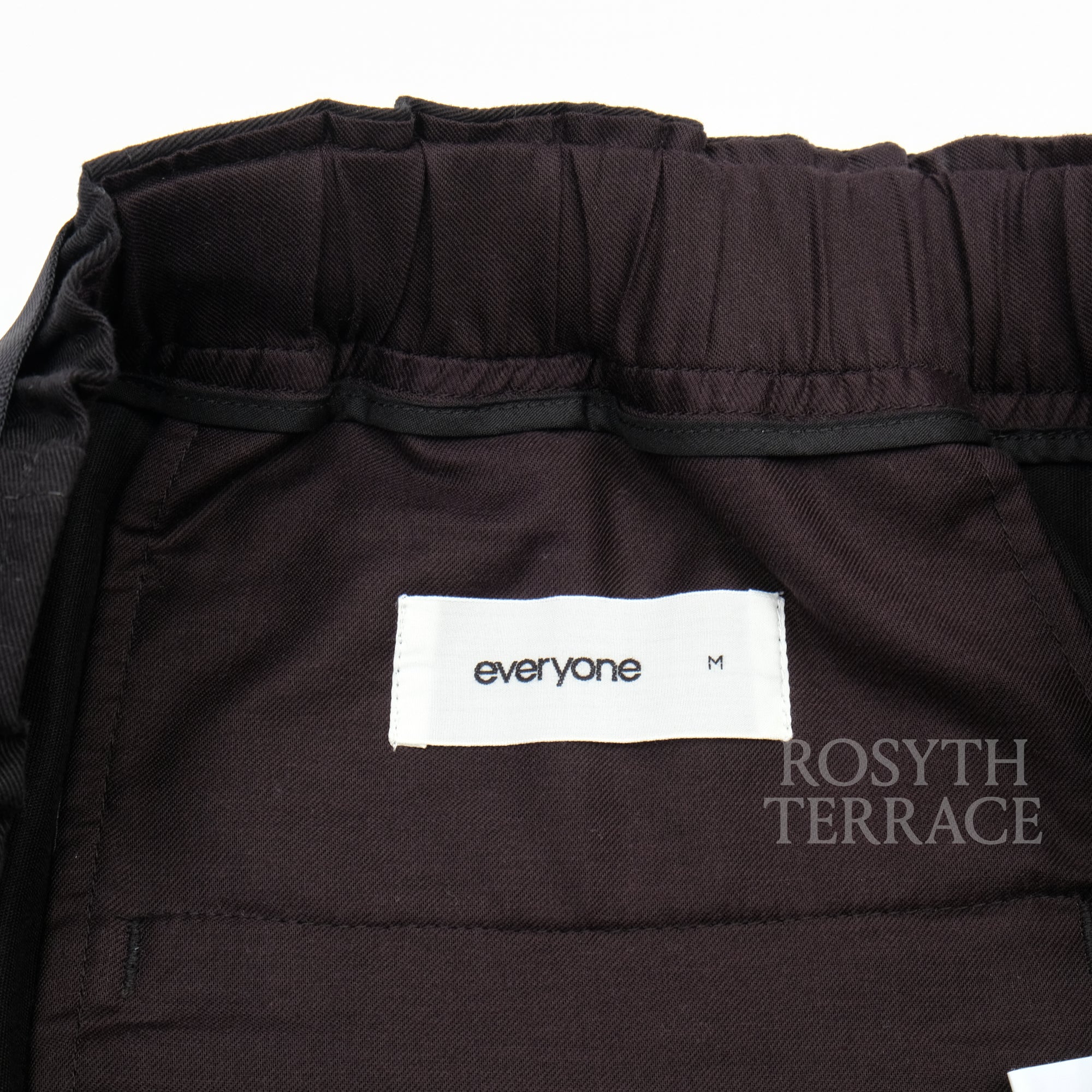 【everyone / BELTED EASY PANTS (BLACK) / SIZE M】