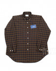【Unlikely / BUTTON DOWN SHIRTS OXFORD (BROWN PLAIDS) / SIZE M】