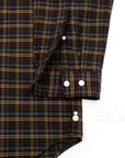 【Unlikely / BUTTON DOWN SHIRTS OXFORD (BROWN PLAIDS) / SIZE M】
