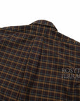 【Unlikely / BUTTON DOWN SHIRTS OXFORD (BROWN PLAIDS) / SIZE M】