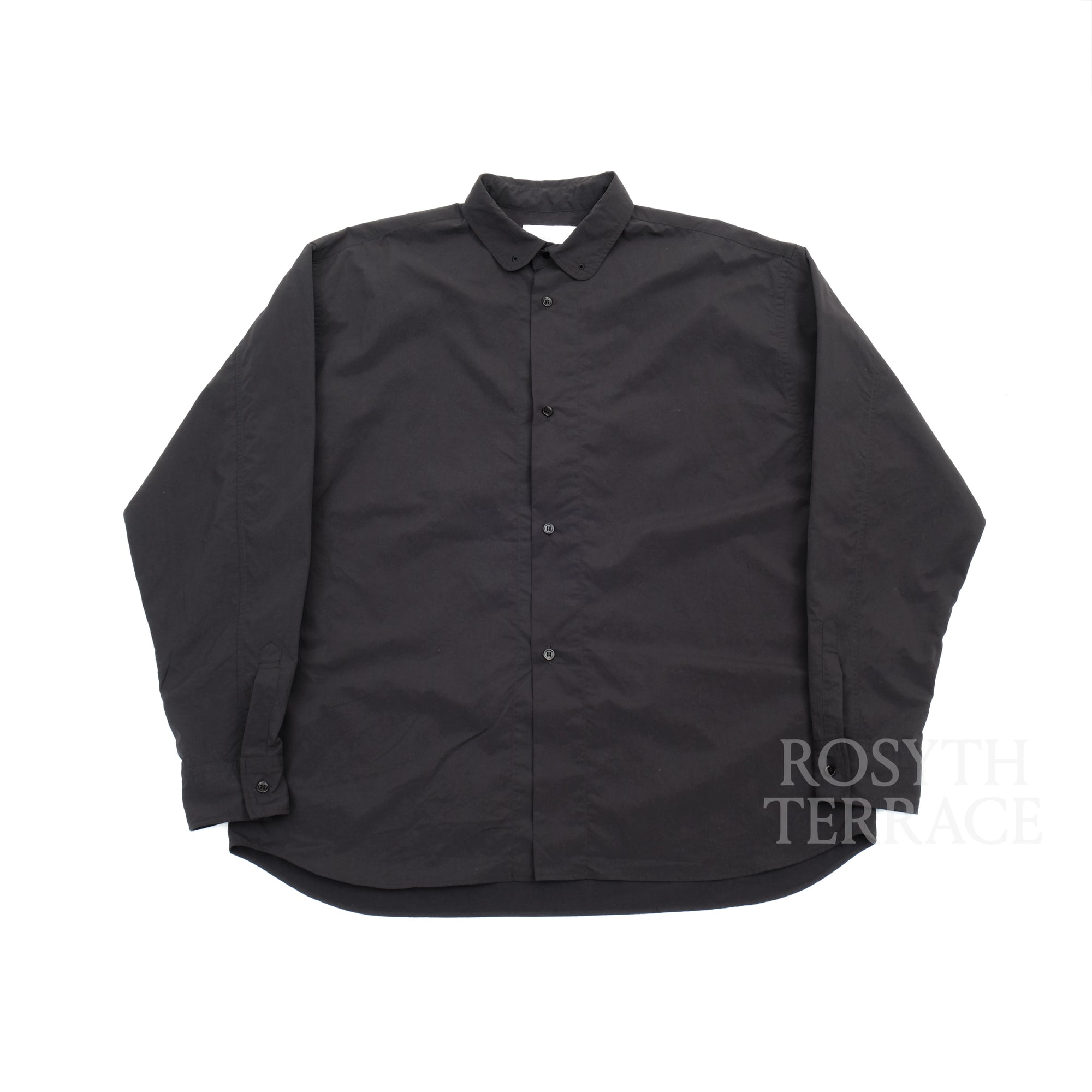 【SO SHOP & HOSTEL / NYLON ROUND COLLAR SHIRT / SIZE XL】