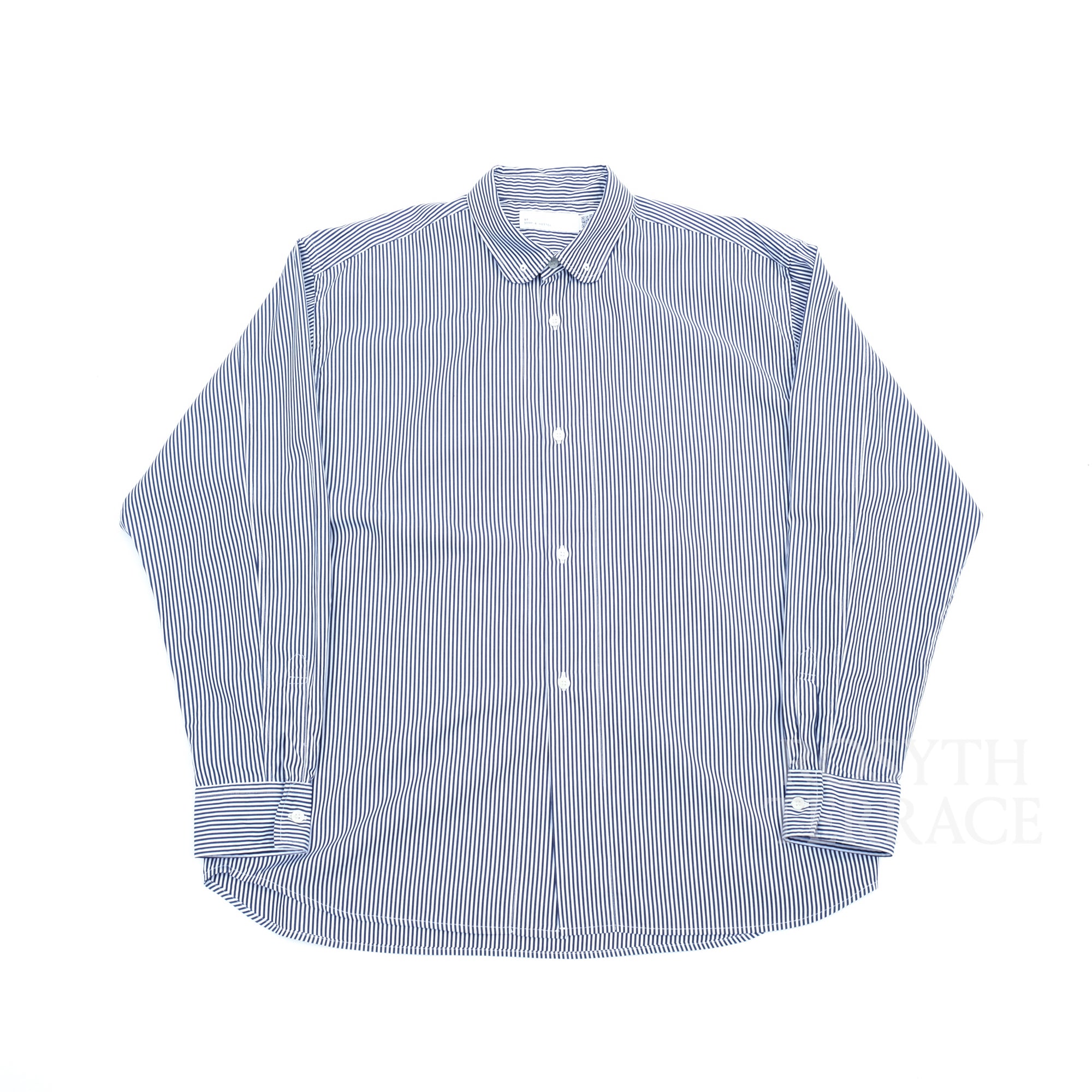【SO SHOP & HOSTEL / ROUND COLLAR SHIRT (THOMAS MASON) / SIZE L】