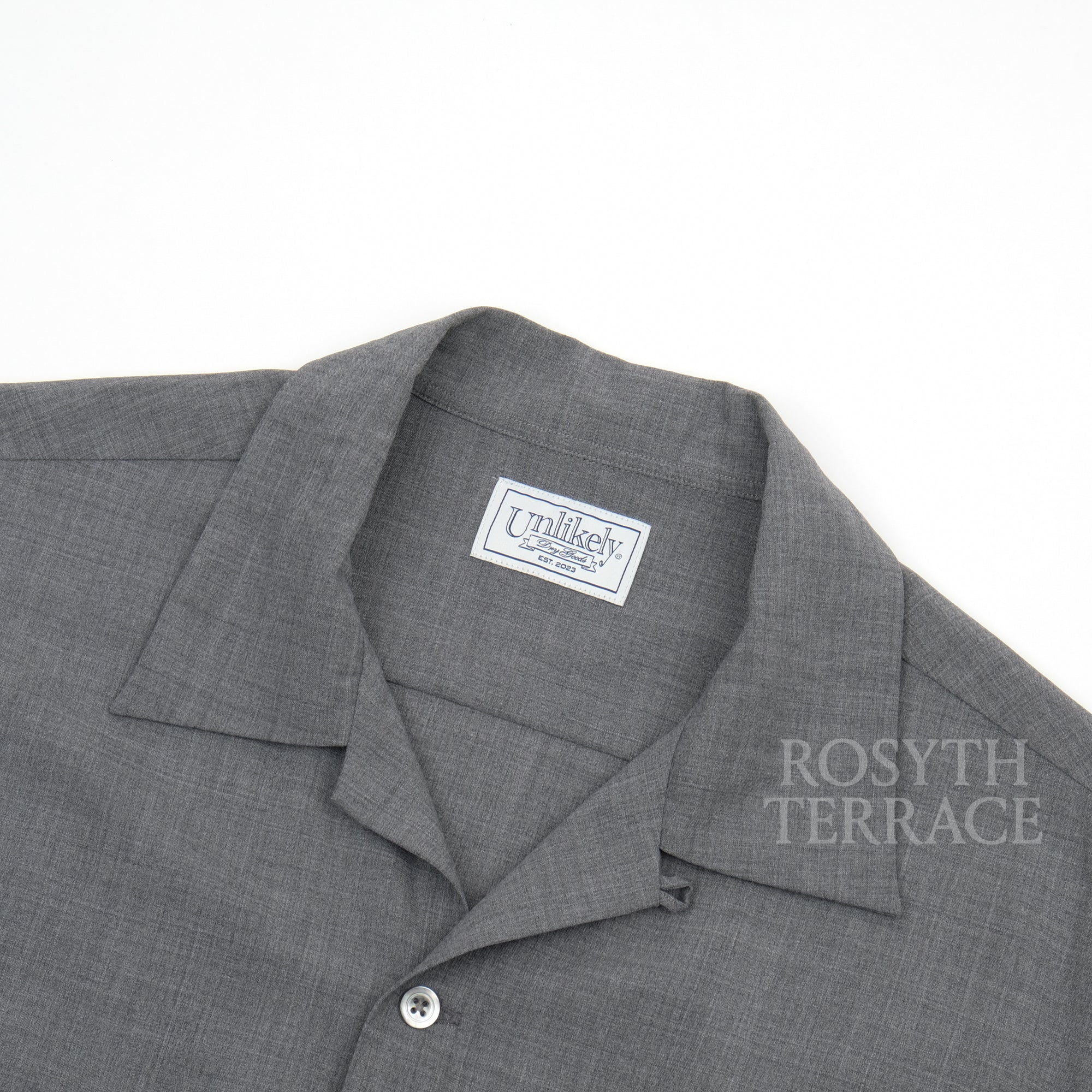 【Unlikely / 2P SPORTS OPEN SHIRT TROPICAL (GREY) / SIZE L】