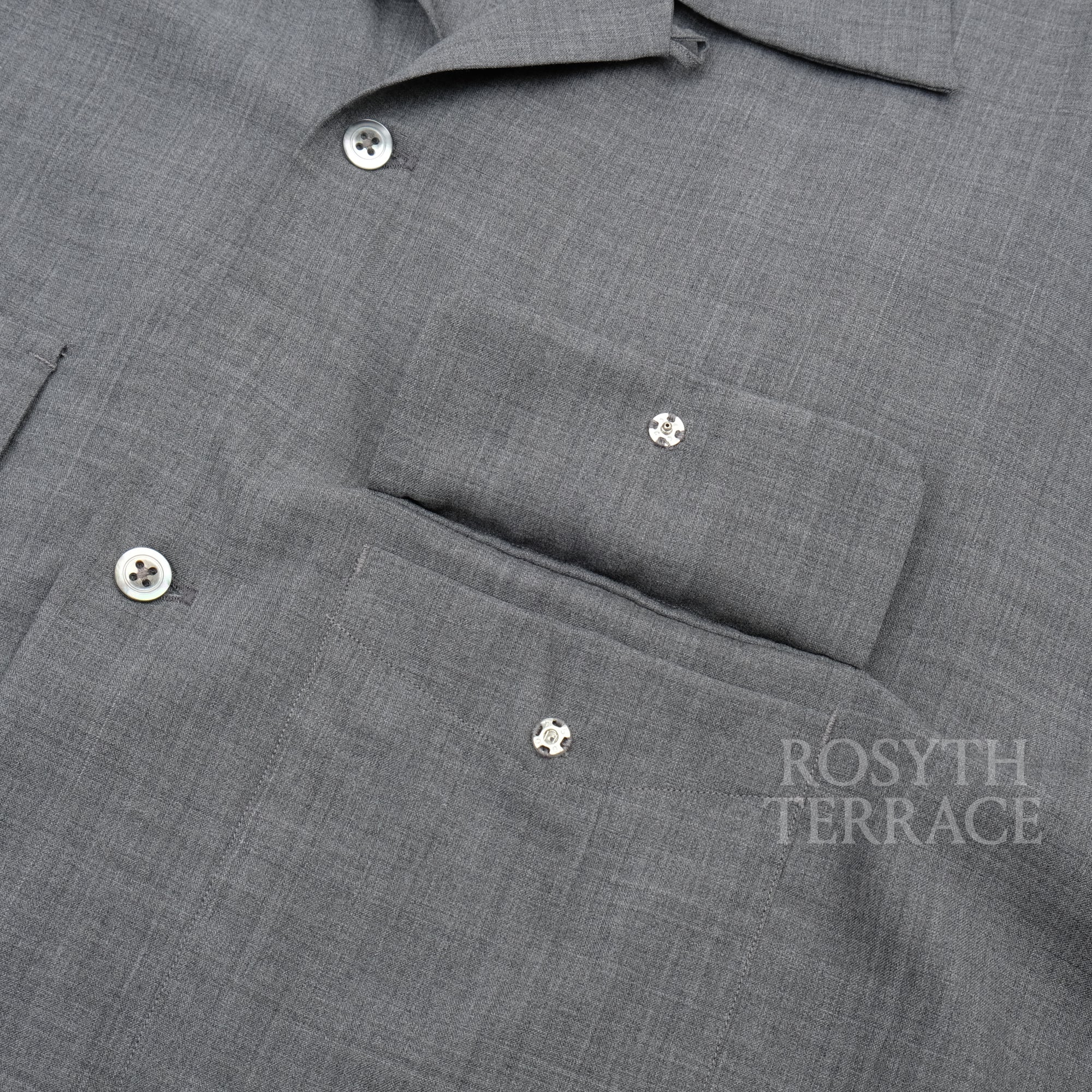 【Unlikely / 2P SPORTS OPEN SHIRT TROPICAL (GREY) / SIZE L】