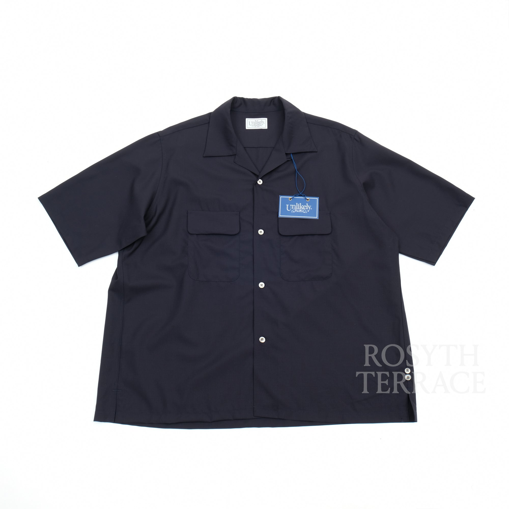 【Unlikely / 2P SPORTS OPEN SHIRT TROPICAL (NAVY) / SIZE L】