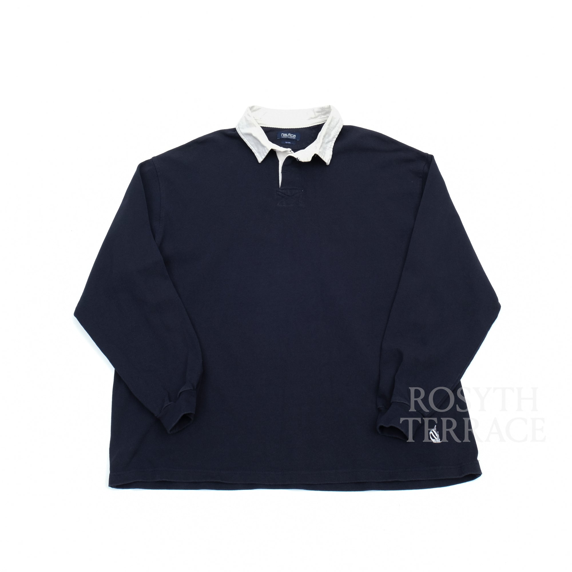 【NAUTICA JAPAN / 'TOO BIG' RUGGER POLO LS / SIZE L】