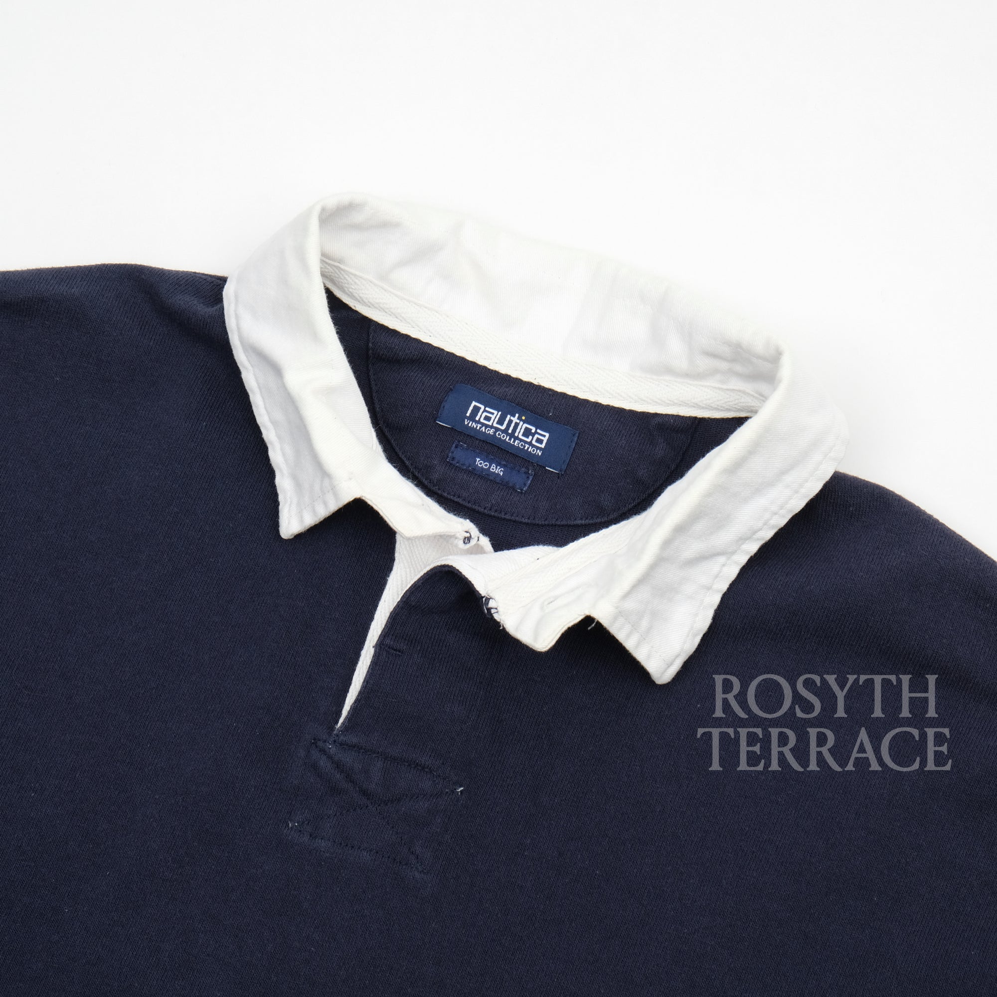 【NAUTICA JAPAN / 'TOO BIG' RUGGER POLO LS / SIZE L】