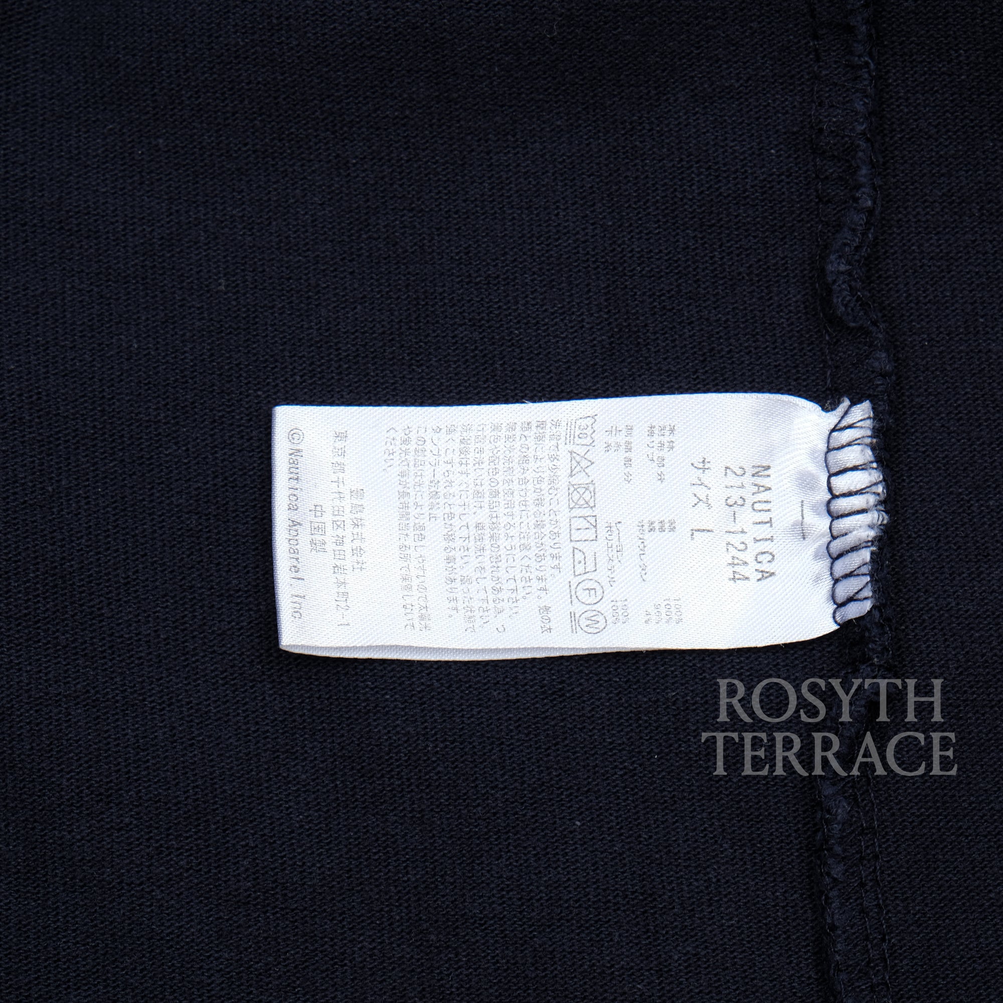 【NAUTICA JAPAN / 'TOO BIG' RUGGER POLO LS / SIZE L】