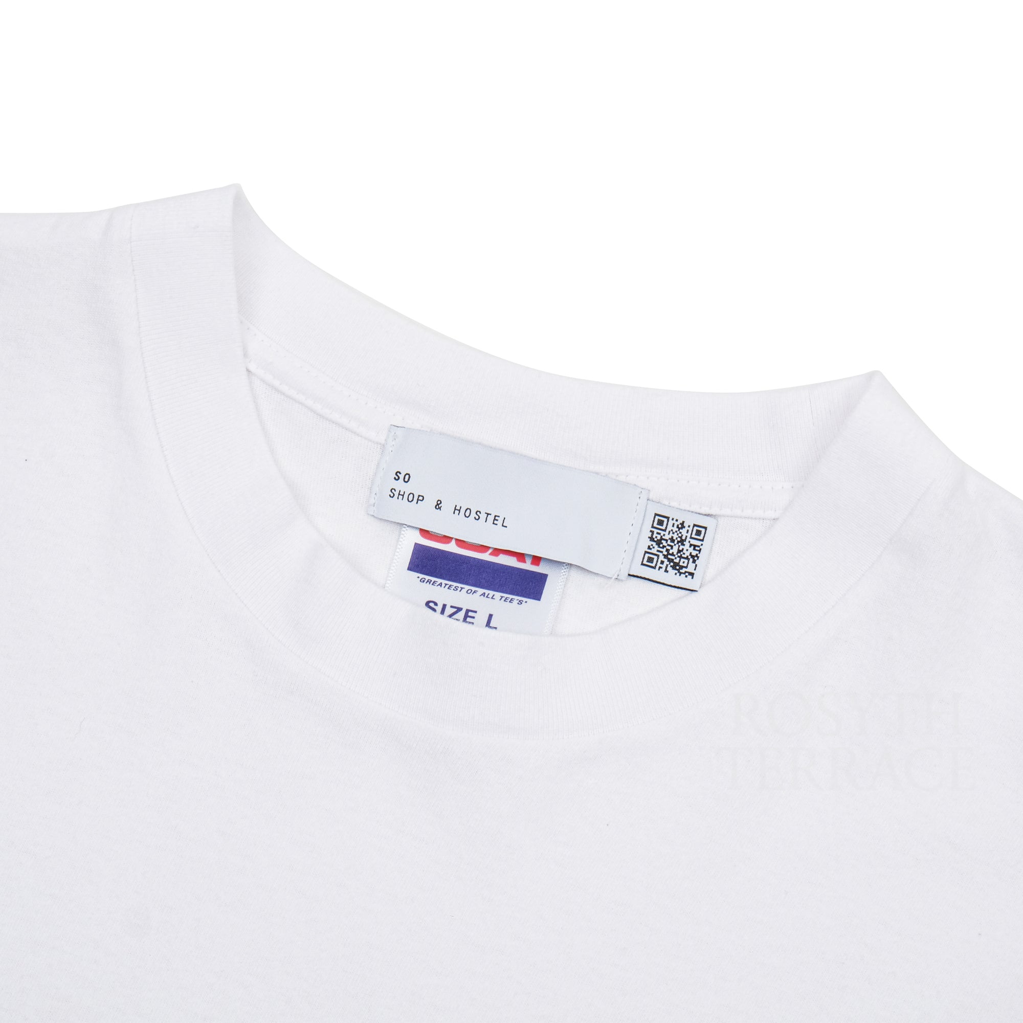 【SO SHOP & HOSTEL / EMBROIDERED T-SHIRT / SIZE L】