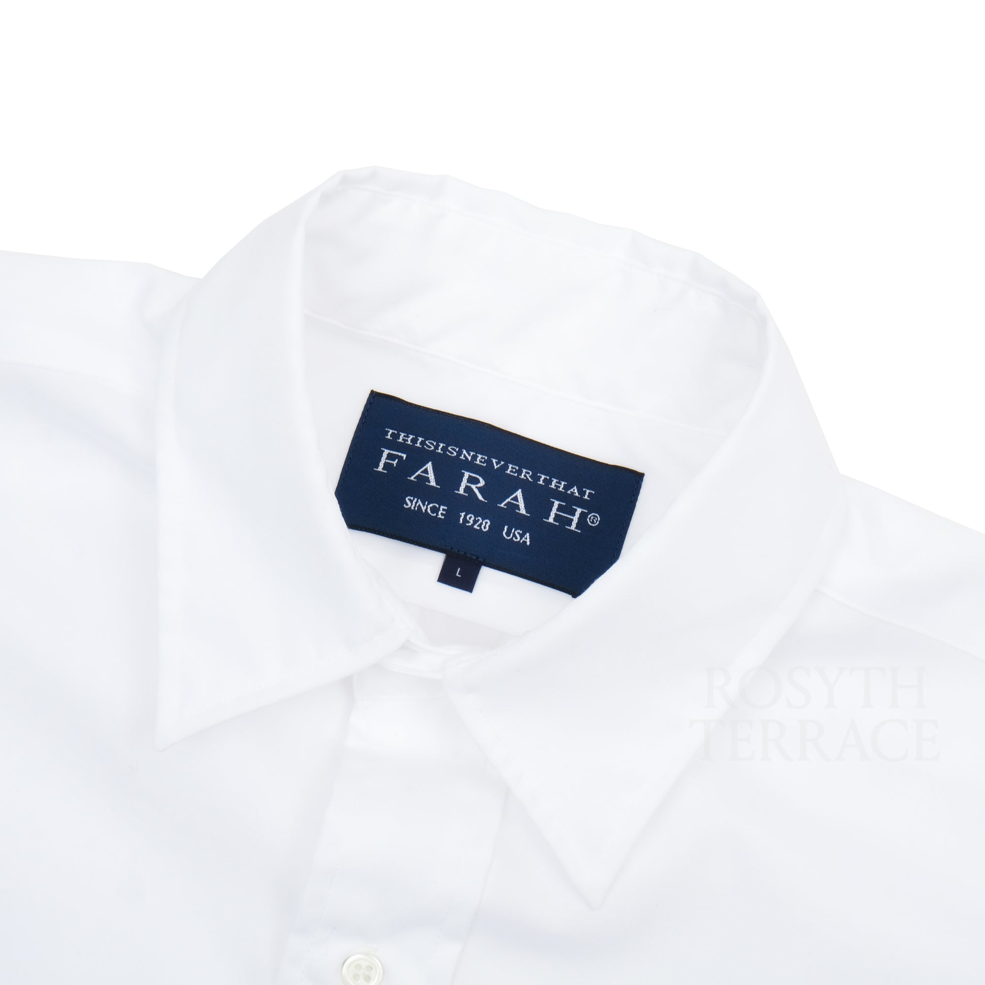 【thisisneverthat x FARAH JAPAN / CLASSIC SHIRT WHITE / SIZE L】