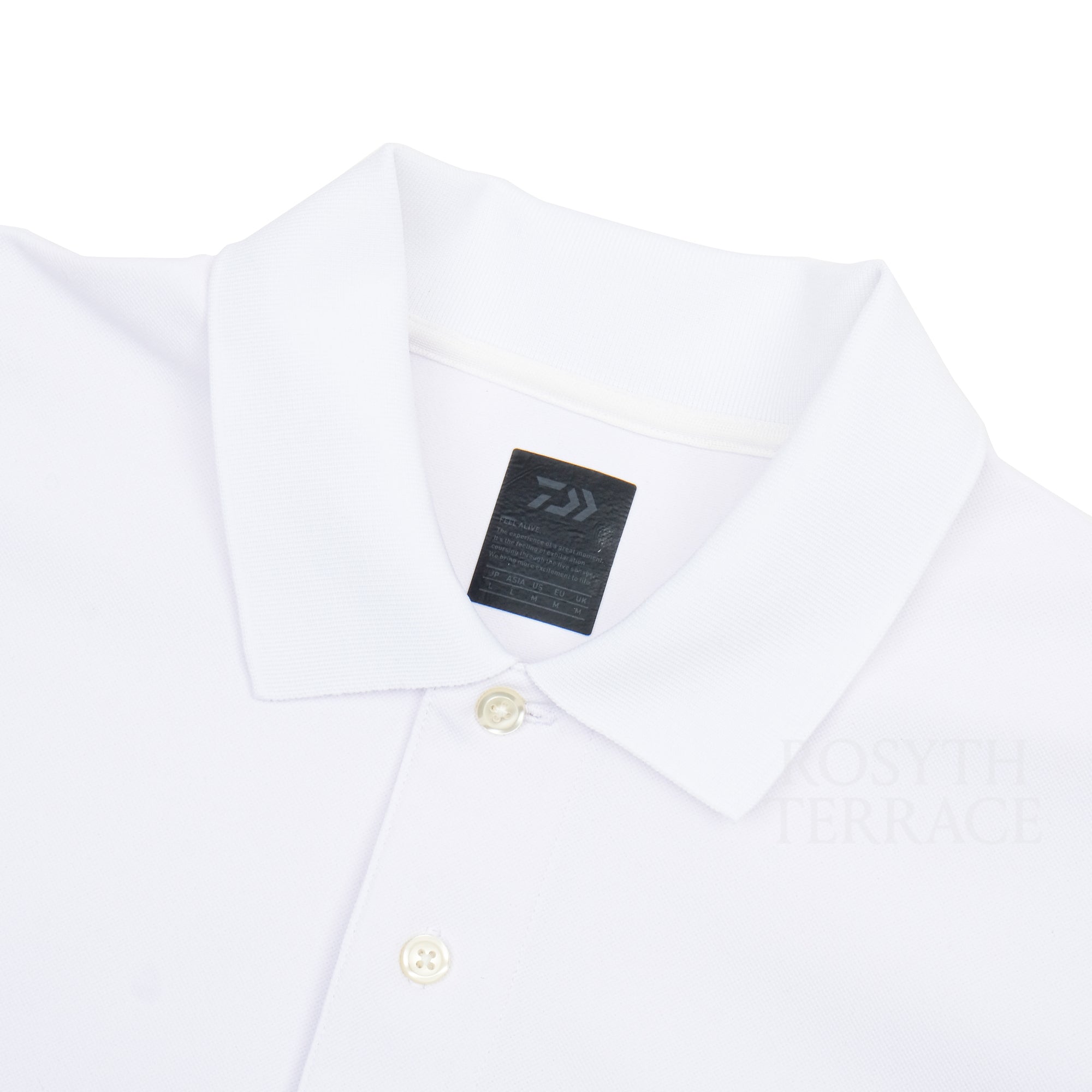 【DAIWA PIER39 / TECH POLO SHIRT SS (WHITE) / SIZE L】