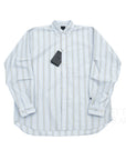 【DAIWA PIER39 / TECH WORK SHIRT (BLUE STRIPE) / SIZE M】